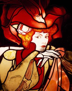 Vrouwelijke figuur (detail) door Georges de Feure