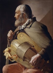 Blinde draailierspeler. 1620-30 door Georges de La Tour