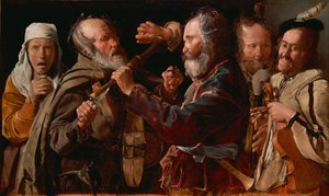 Ruzie van Muzikanten door Georges de La Tour