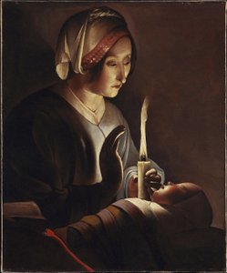 Sint-Anna met het Christuskind, 1645-c.1650 door Georges de La Tour
