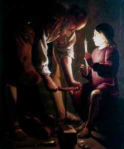 St. Jozef de Timmerman, c1640 door Georges de La Tour