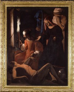 Sint Sebastiaan wordt behandeld door Sint Irene door Georges de La Tour