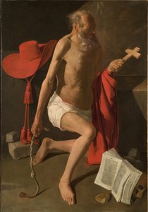 De Berouwvolle St. Hiëronymus door Georges de La Tour
