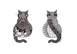 Koppel Katten door Georgina Naisbitt