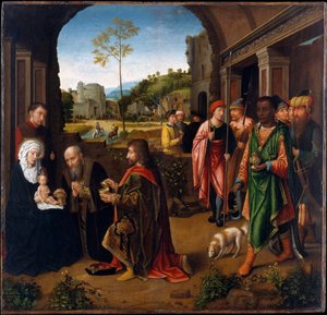 De aanbidding der wijzen, ca. 1520