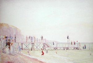 Het strand door Gerard Chowne