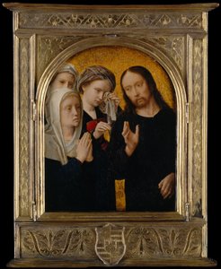 Christus neemt afscheid van zijn moeder, ca. 1500 door Gerard David