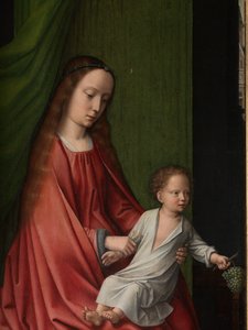 Detail van een exterieur paneel van de Doop van Christus
