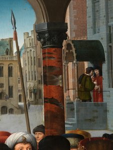 Detail van het oordeel van Cambyses