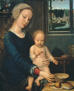 Madonna en Kind met de Melksoep
