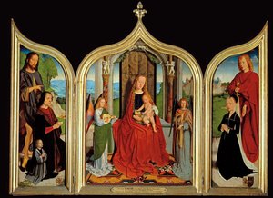 Triptych de la famille Sedano - Drieluik van de familie Sedano ... door Gerard David