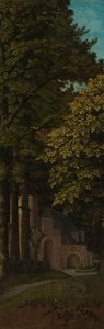 Uitzicht in een bos, buitenste linker vleugel van een drieluik, ca. 1505-ca. 1515