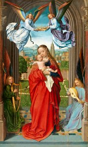 Maagd en kind met vier engelen, ca. 1510-15