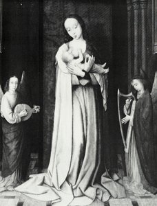 Maagd in de apsis door Gerard David