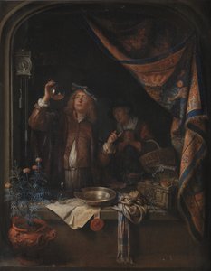 Een bezoek aan de dokter door Gerrit Dou
