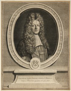 Nicholaus de Malezieu door Gérard Edelinck