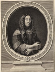 Portret van Madeleine de Lamoignon door Gérard Edelinck