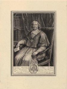 Portret van Raimond Poisson door Gérard Edelinck