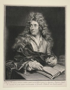 Portret van Antoine Coypel door Gérard Edelinck