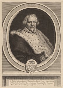 Remi Du Laury door Gerard Edelinck after Jacob van Oost II