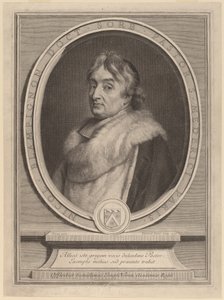 Nicolas de Blampignon door Gerard Edelinck after Joseph Vivien