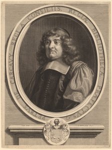 Pierre de Carcavy door Gerard Edelinck after Louis Testelin