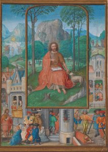 Manuscript Illuminatie met Scènes uit het Leven van Sint Johannes de Doper door Gerard Horenbout