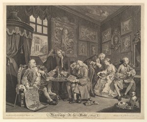 Marriage A-la-Mode, Plaat I, 1 april 1745