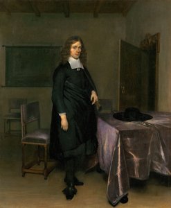 Portret van een man door Gerard Ter Borch the Younger