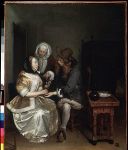 Een glas limonade door Gerard Terborch