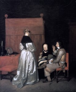 Vaderlijke vermaning, 1654-1655 door Gerard Terborch II