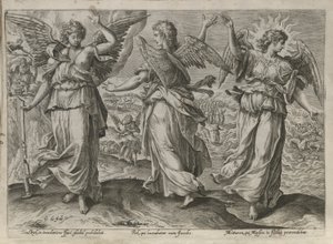 De Engelen Taedkiel, Piel en Mittaron door Gerard de Jode