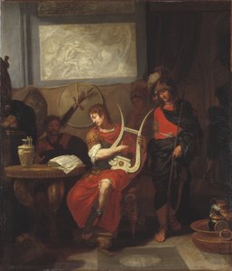 Achilles speelt de lier bij de aankomst van de gezanten van Agamemnon, 1675-80