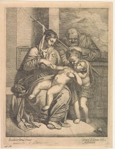 De Heilige Familie met Johannes de Doper