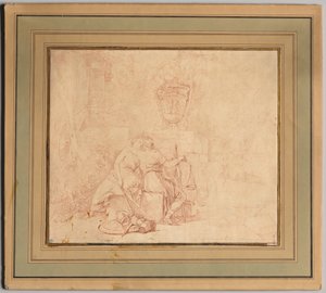 De kus van vrede en gerechtigheid door Gerard de Lairesse