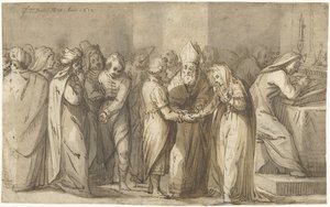De huwelijksinzegening van de Maagd Maria door Gerard ter Borch