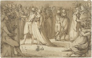 Feestscène door Gerard ter Borch
