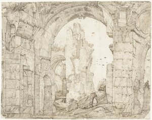 Ruïnes van de thermen van Caracalla, Rome door Gerard ter Borch (I)