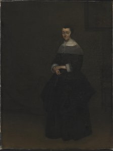 Portret van een dame door Gerard ter Borch