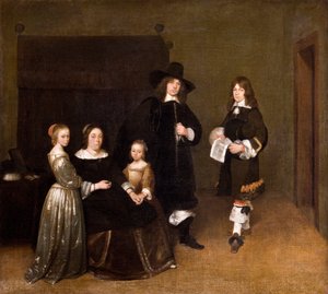 Portret van een Familie, 1656 door Gerard ter Borch