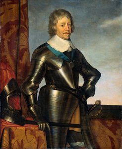 Portret van Frederik Hendrik (1584-1647), Prins van Oranje door Gerard van Honthorst (workshop of)