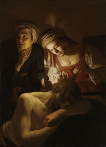 Samson en Delila door Gerard van Honthorst