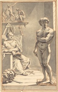 Allegorie van de beeldhouwkunst door Gerard van Houten