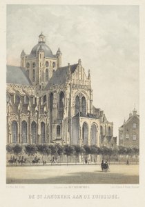 De Sint Janskerk in Den Bosch (De St. Janskerk aan de zuidzijde)
