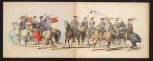 Maskerade van de Leidse studenten, 1855 (plaat 6) door Gerardus Johannes Bos