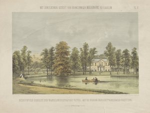 Zicht op de directeurswoning van Meerenberg door Gerardus Johannes Bos