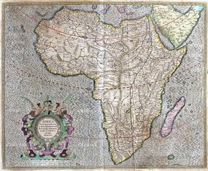 Afrika door Gerardus Mercator