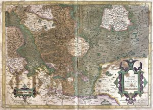 Keulen, Waldeck (Hessen), Duitsland (gravure) door Gerardus Mercator