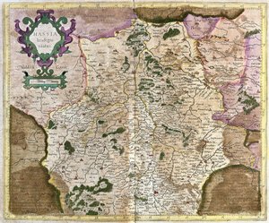 Hessen, Kassel, Duitsland (gravure)