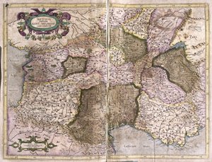 Limousin, Languedoc, Auvergne, Bourgondië en Provence, Zuid-Frankrijk door Gerardus Mercator